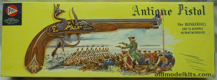 Pyro 1/1 Bunker Hill Antique Pistol, 204-129 plastic model kit